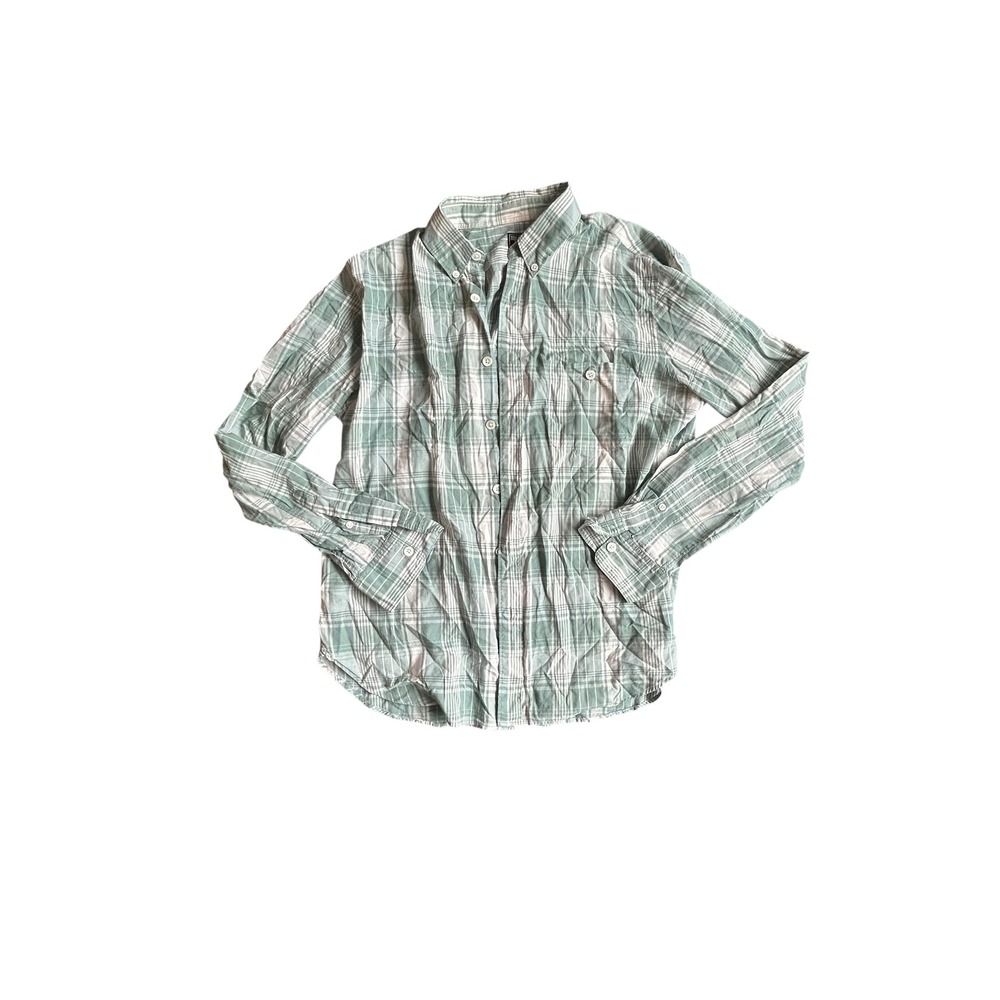 Todd Snyder Mens Green Plaid Button Down Shirt Long Sleeve Cotton Size M